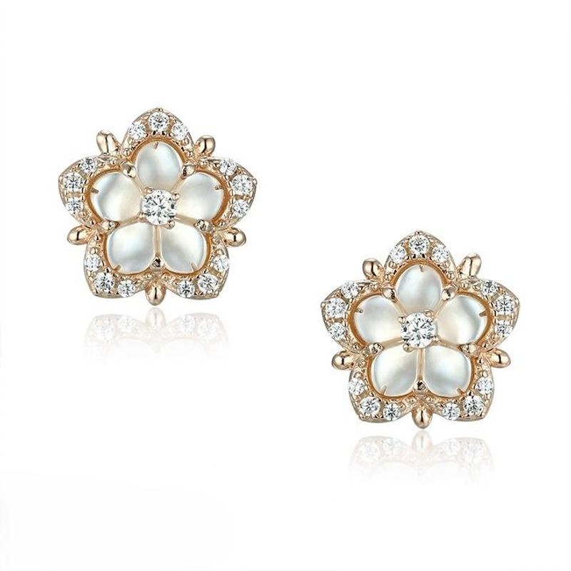 Vedika Rose Earrings